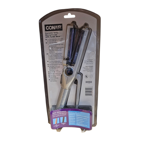 Conair Travel Iron 2-in-1, Travel Flat Iron for Clothes and Hair Straightener, Ceramic