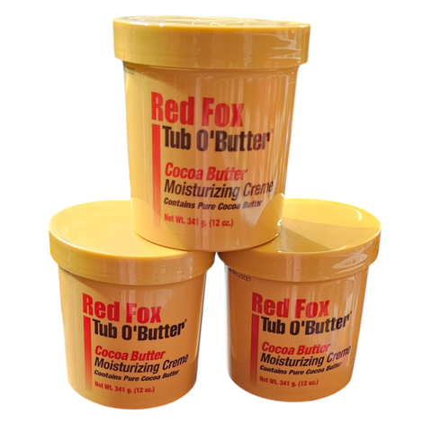 Red Fox Tub Of Butter Coconut Butter Moist Creme, 12 Oz., Pack of 3