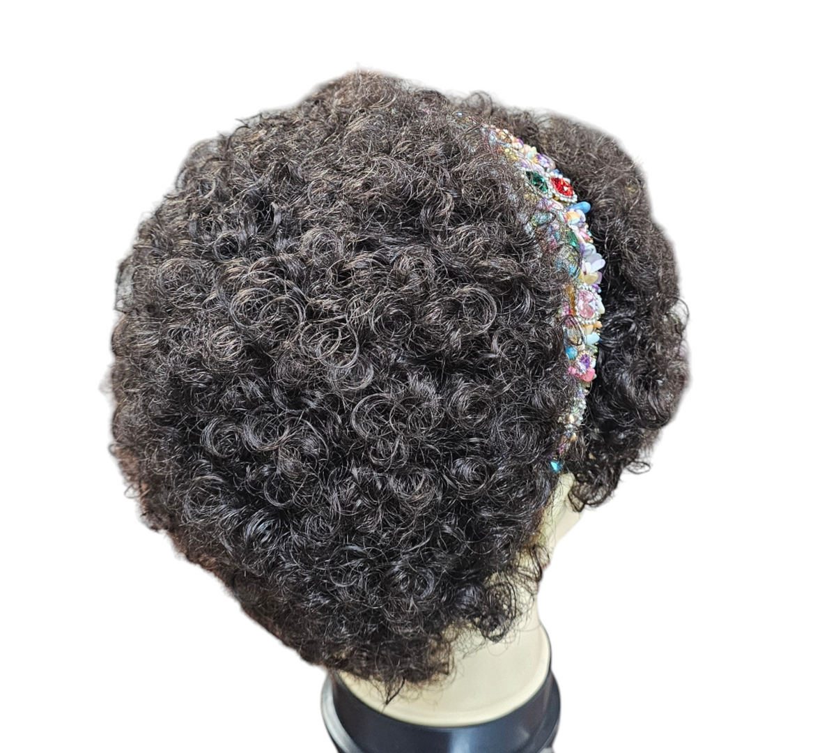 Short Pixie Cut Wigs for Women Kinky Curly Haircut Wig With Free Headband