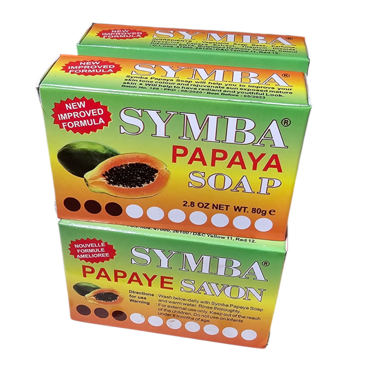 Symba Papaya Soap 2.8 oz(pack of 6)