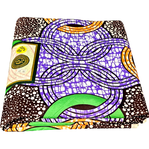 Nigerian Embroidered Printed Fabric