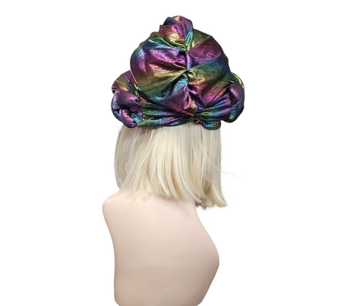 Beautiful Already Made Auto Gele With 14inches Blond Hair Attachment