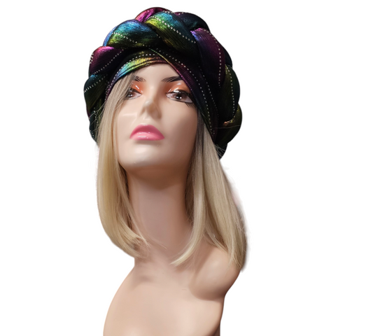 Beautiful Already Made Auto Gele With 14inches Blond Hair Attachment