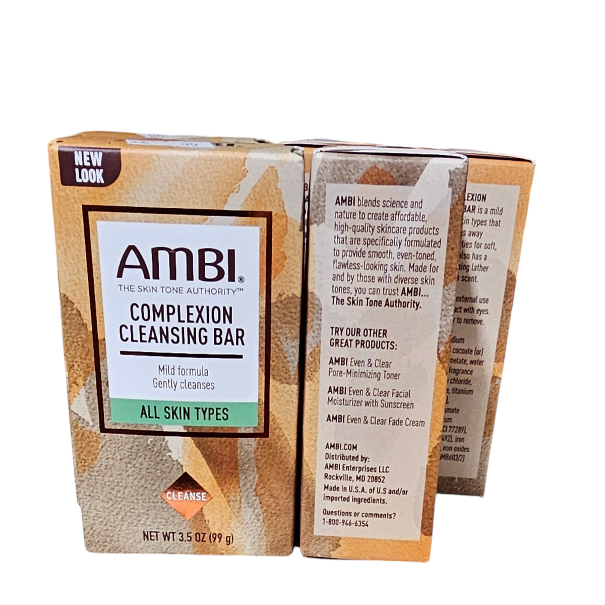 Ambi Skincare Bars Complexion Cleansing Bar, 3.5 Ounce (Pack of 3)